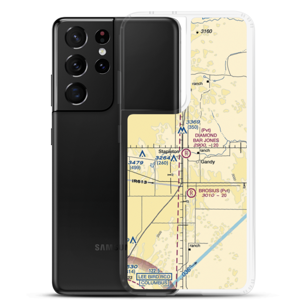 Diamond Bar Jones Airport (5NE3) VFR Sectional Samsung Case Samsung Galaxy S21 Ultra model shown