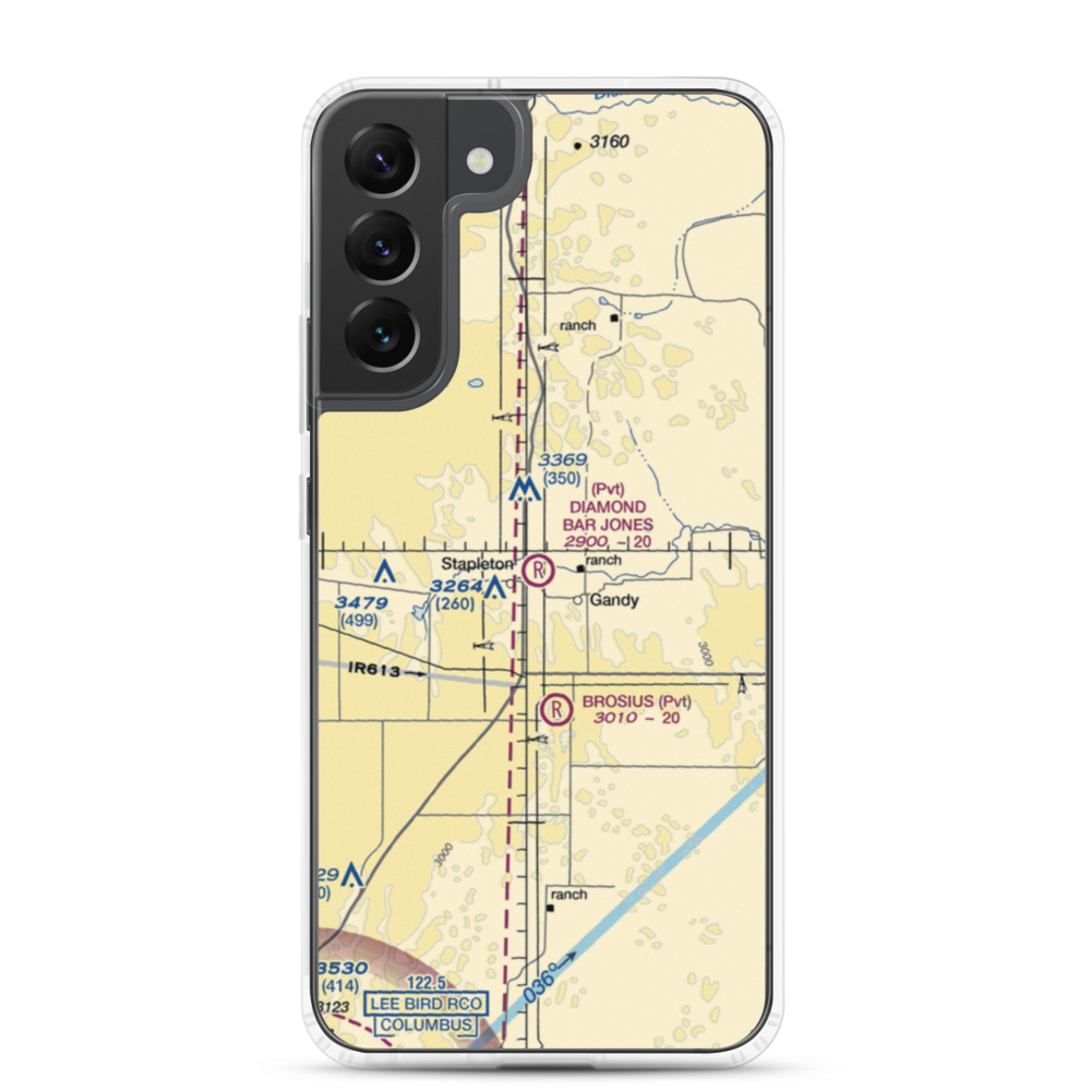 Diamond Bar Jones Airport (5NE3) VFR Sectional Samsung Case Samsung Galaxy S22 Plus model shown