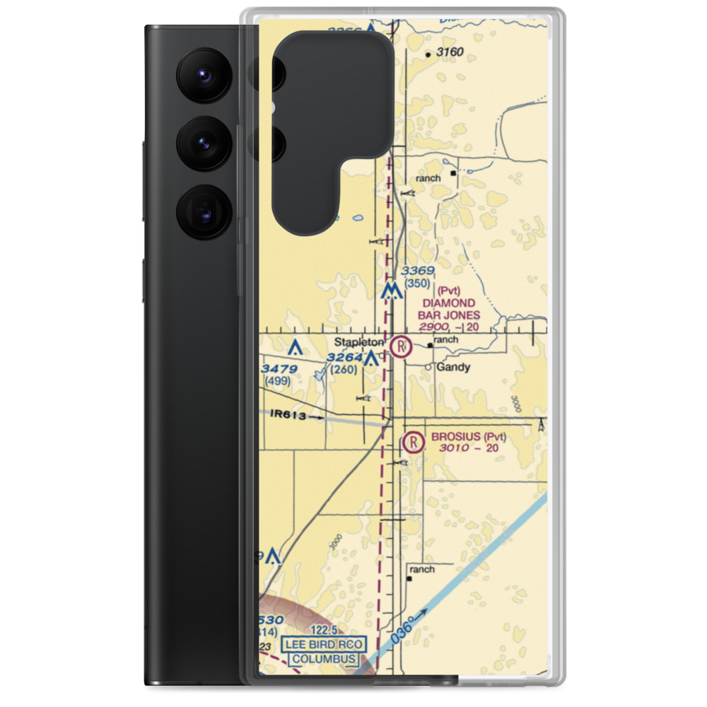 Diamond Bar Jones Airport (5NE3) VFR Sectional Samsung Case Samsung Galaxy S22 Ultra model shown