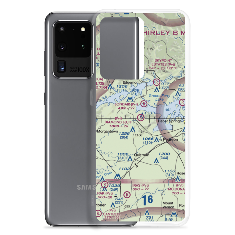 Diamond Bluff Airport (1AR6) VFR Sectional Samsung Case Samsung Galaxy S20 Ultra model shown