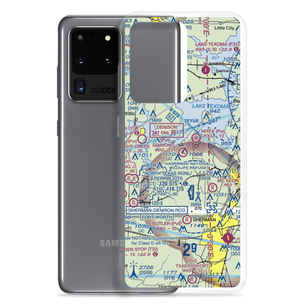 Diamond J Airport (TS85) VFR Sectional Samsung Case Samsung Galaxy S20 Ultra model shown