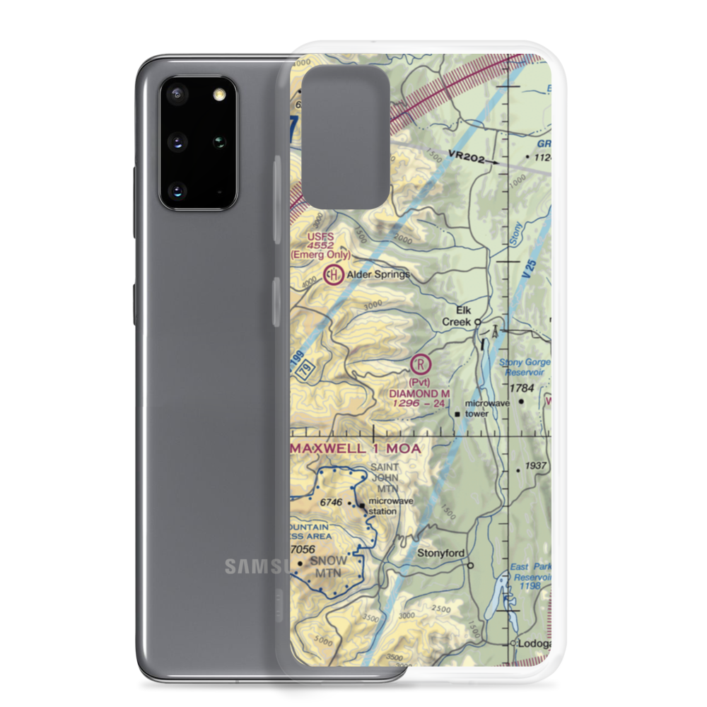 Diamond M Ranch Airport (90CL) VFR Sectional Samsung Case Samsung Galaxy S20 Plus model shown