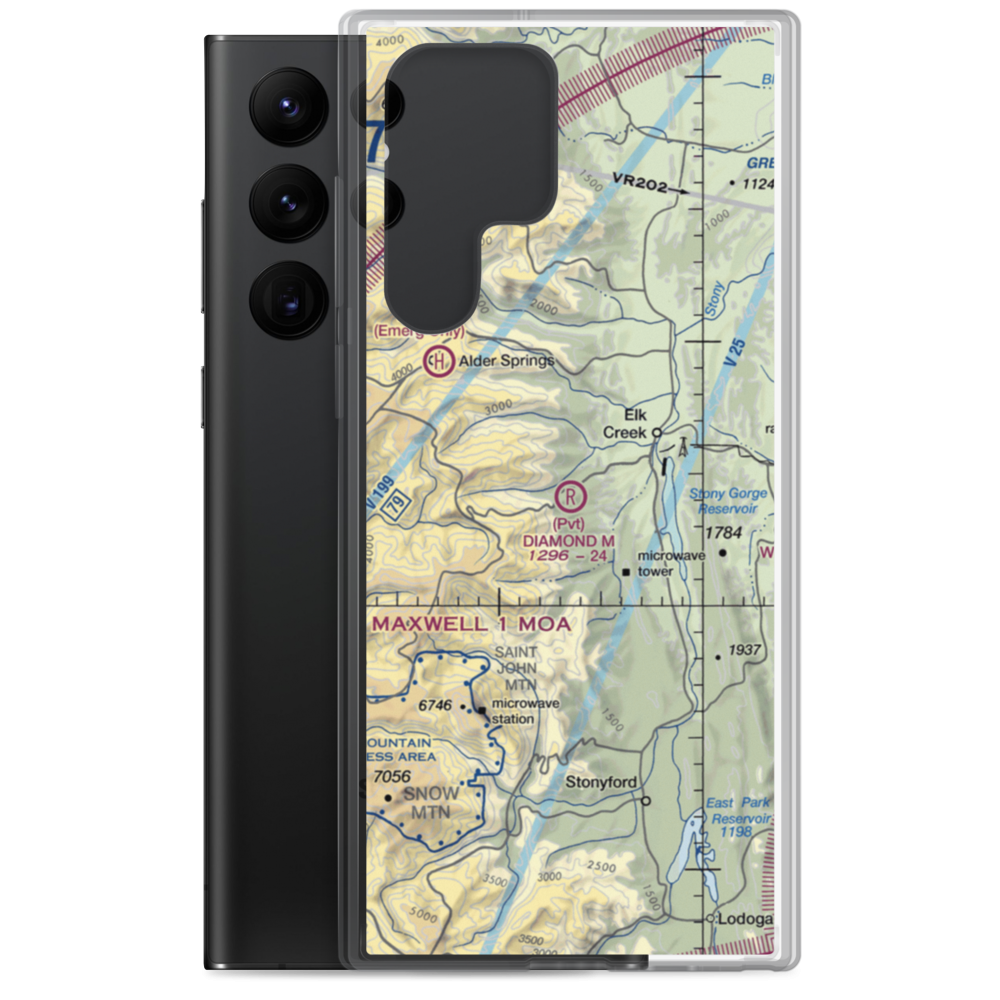 Diamond M Ranch Airport (90CL) VFR Sectional Samsung Case Samsung Galaxy S22 Ultra model shown