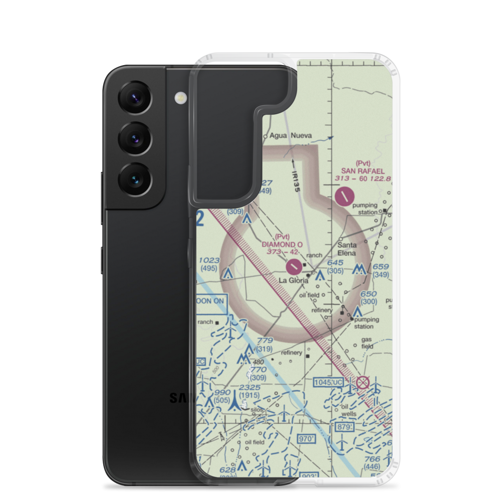 Diamond O Ranch Airport (XS93) VFR Sectional Samsung Case Samsung Galaxy S22 model shown