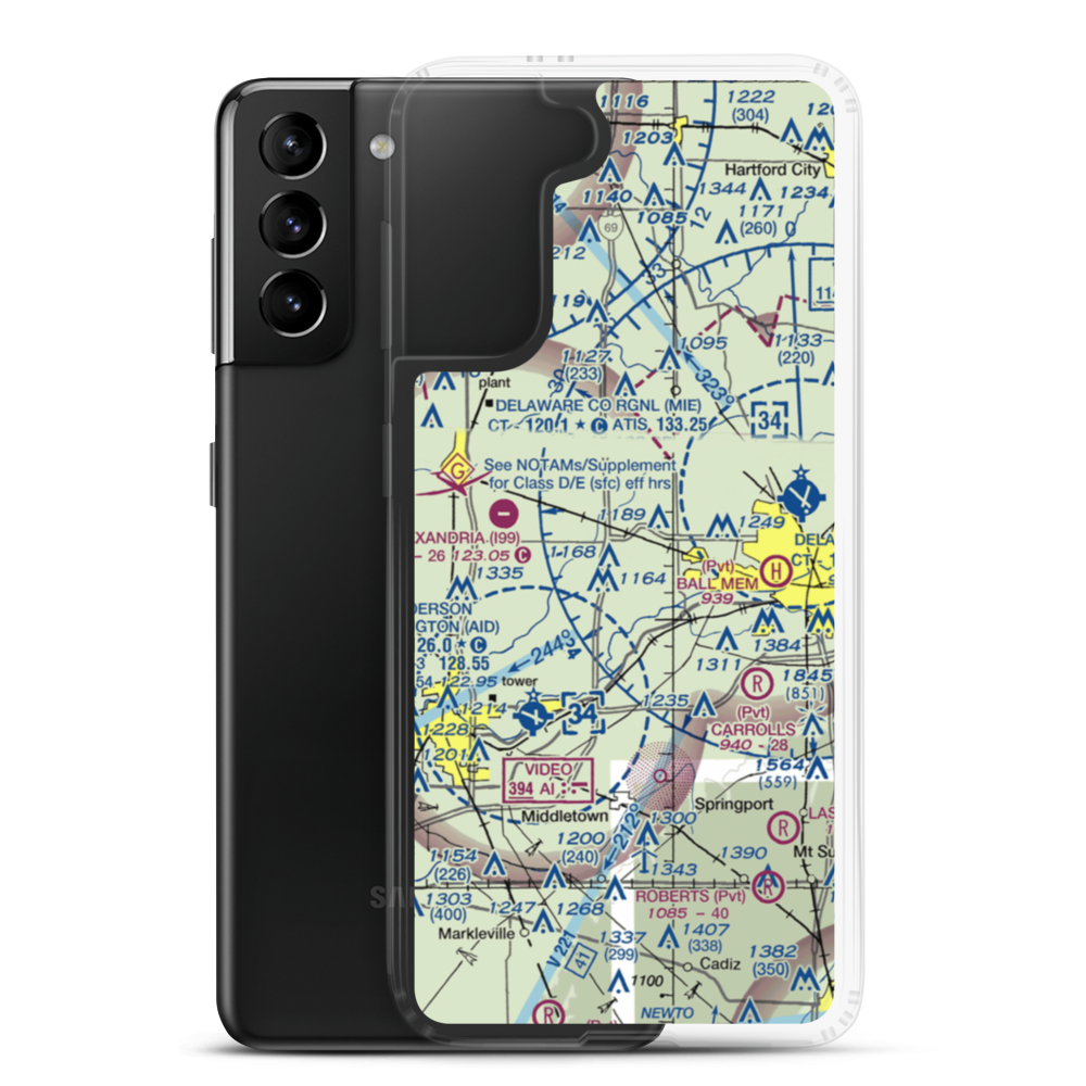 Diamond P. Field (02IN) VFR Sectional Samsung Case Samsung Galaxy S21 Plus model shown