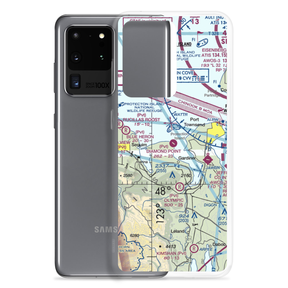 Diamond Point Airstrip (2WA1) VFR Sectional Samsung Case Samsung Galaxy S20 Ultra model shown