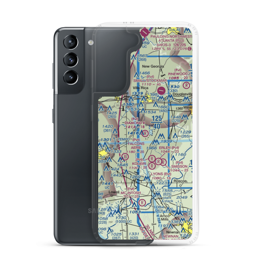 Diamond R Ranch Airport (3GA5) VFR Sectional Samsung Case Samsung Galaxy S21 model shown