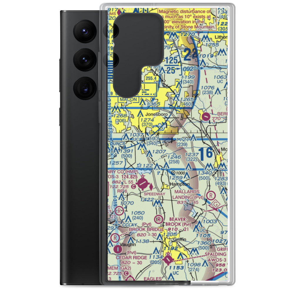 Diamond S Airport (GA89) VFR Sectional Samsung Case Samsung Galaxy S22 Ultra model shown