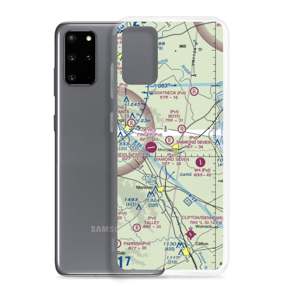 Diamond Seven Ranch Airport (43TA) VFR Sectional Samsung Case Samsung Galaxy S20 Plus model shown