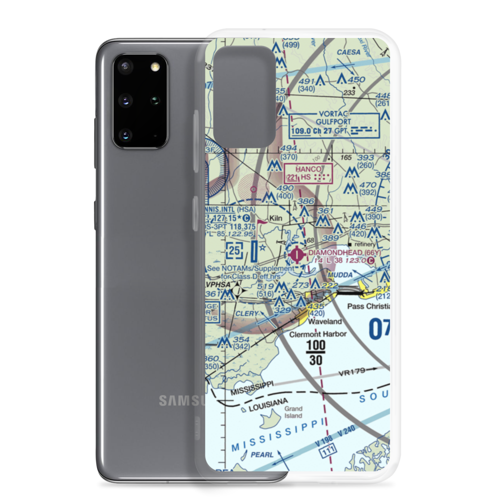 Diamondhead Airport (66Y) VFR Sectional Samsung Case Samsung Galaxy S20 Plus model shown