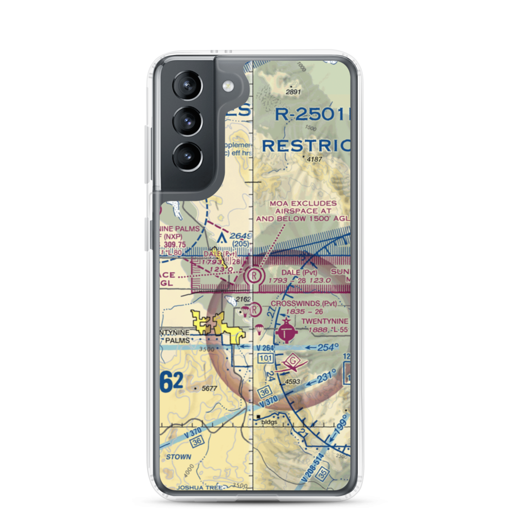Dick Dale Skyranch Airport (43CL) VFR Sectional Samsung Case Samsung Galaxy S21 model shown