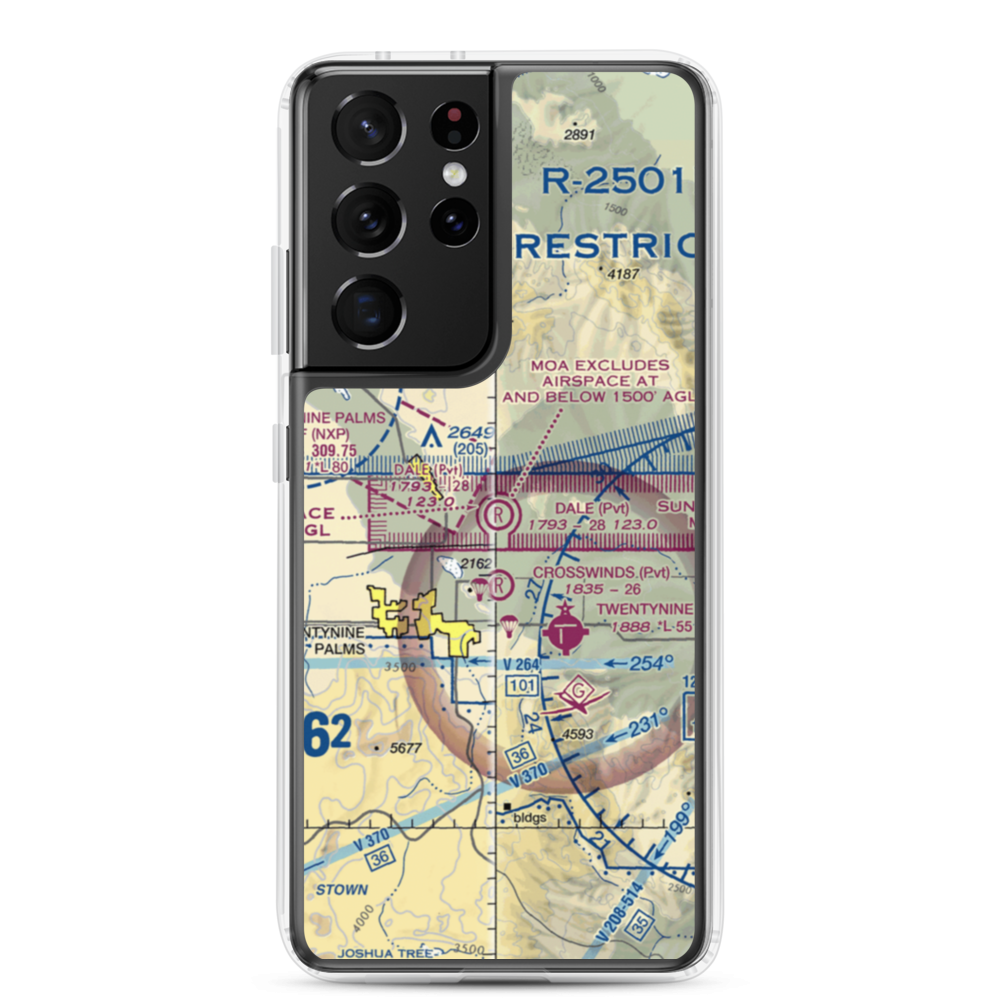 Dick Dale Skyranch Airport (43CL) VFR Sectional Samsung Case Samsung Galaxy S21 Ultra model shown