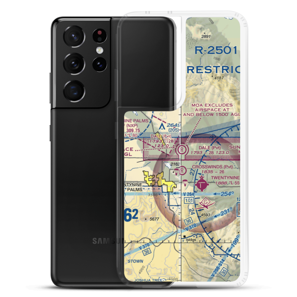 Dick Dale Skyranch Airport (43CL) VFR Sectional Samsung Case Samsung Galaxy S21 Ultra model shown
