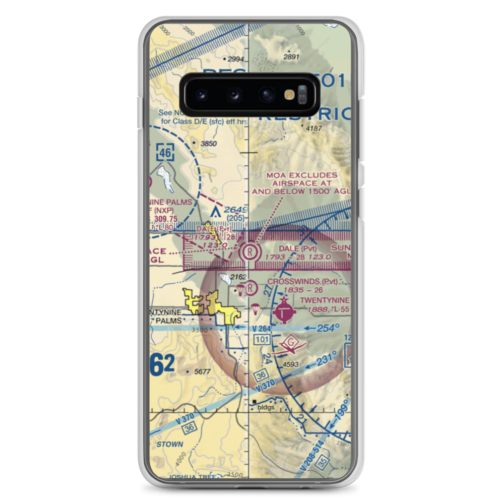 Dick Dale Skyranch Airport (43CL) VFR Sectional Samsung Case Samsung Galaxy S10+ model shown