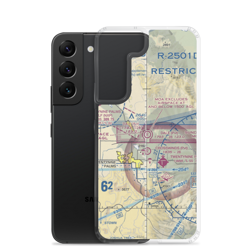 Dick Dale Skyranch Airport (43CL) VFR Sectional Samsung Case Samsung Galaxy S22 model shown
