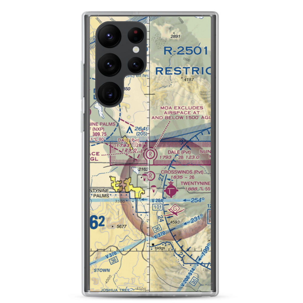 Dick Dale Skyranch Airport (43CL) VFR Sectional Samsung Case Samsung Galaxy S22 Ultra model shown