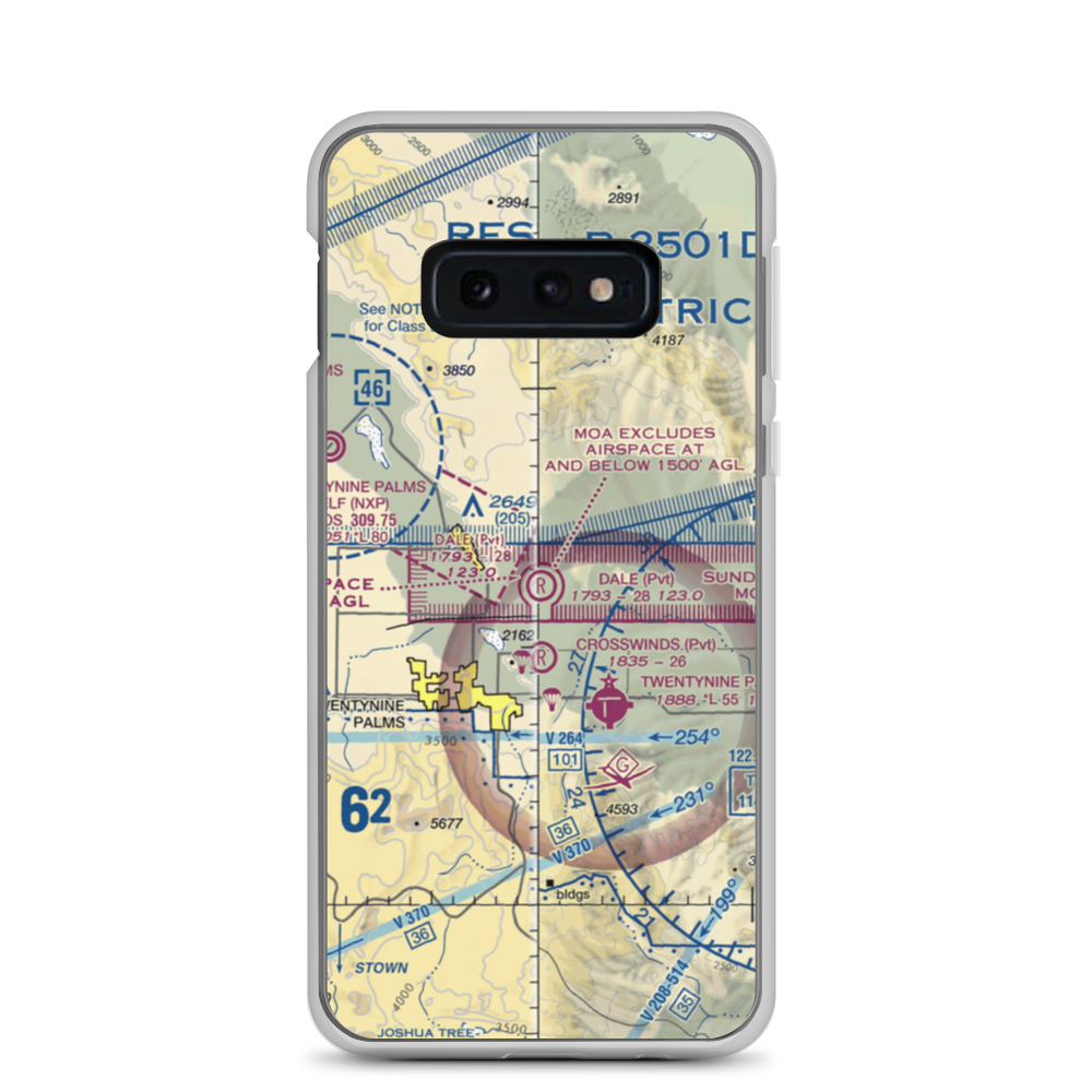 Dick Dale Skyranch Airport (43CL) VFR Sectional Samsung Case Samsung Galaxy S10e model shown