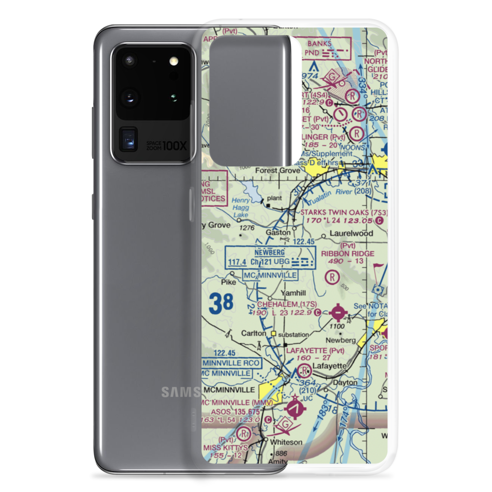 Dick Fisher Airport (69OR) VFR Sectional Samsung Case Samsung Galaxy S20 Ultra model shown