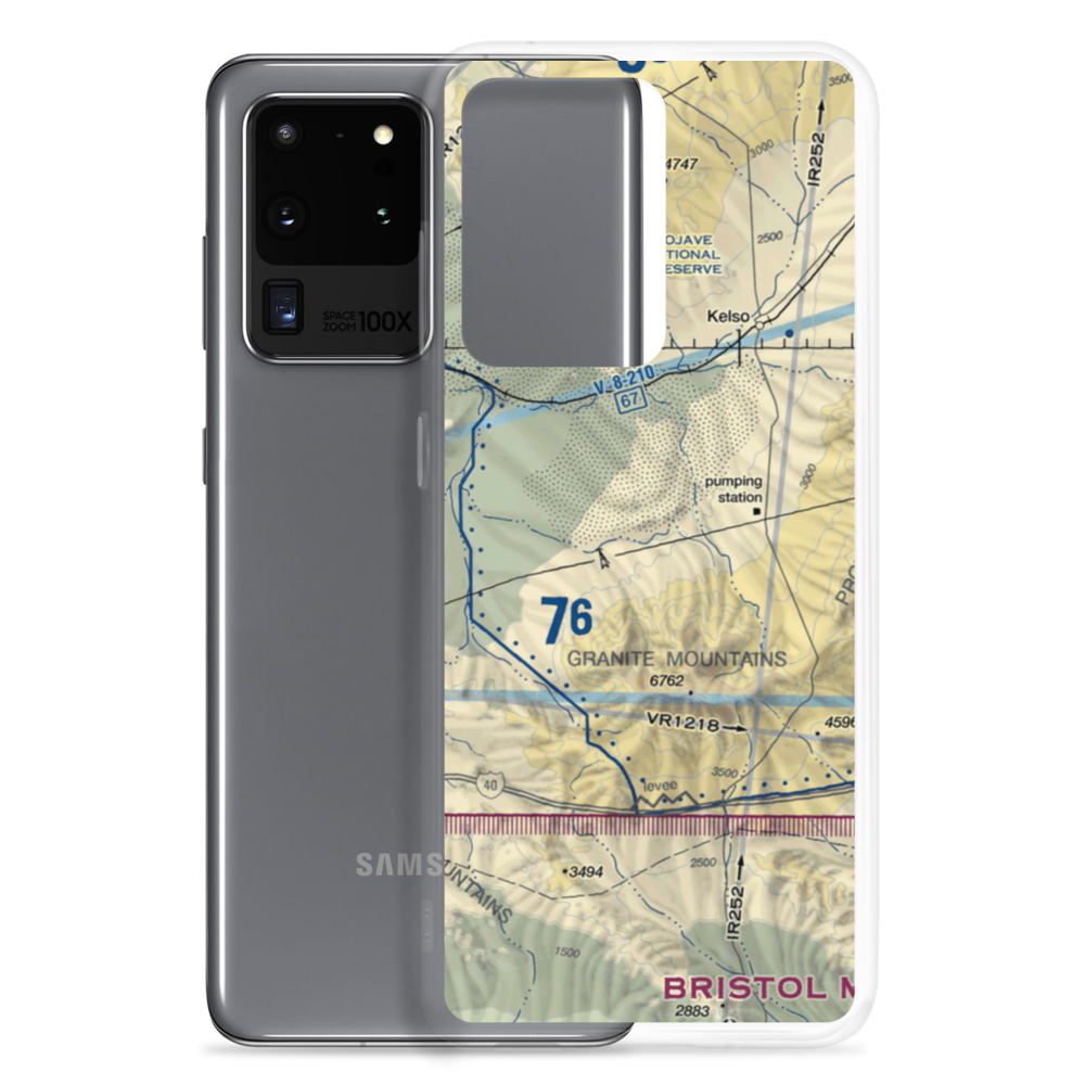Dick Taylor Airstrip (43CA) VFR Sectional Samsung Case Samsung Galaxy S20 Ultra model shown