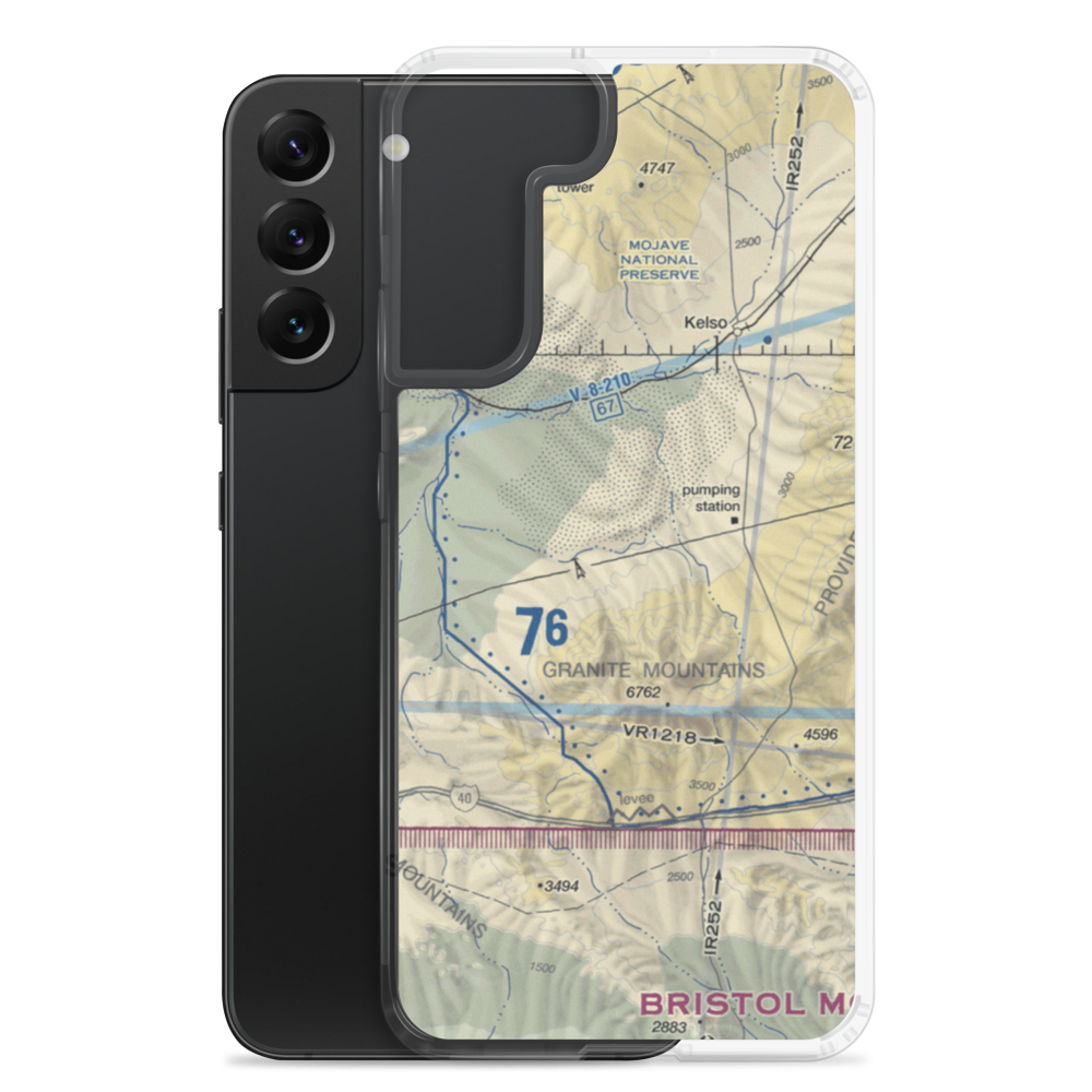Dick Taylor Airstrip (43CA) VFR Sectional Samsung Case Samsung Galaxy S22 Plus model shown