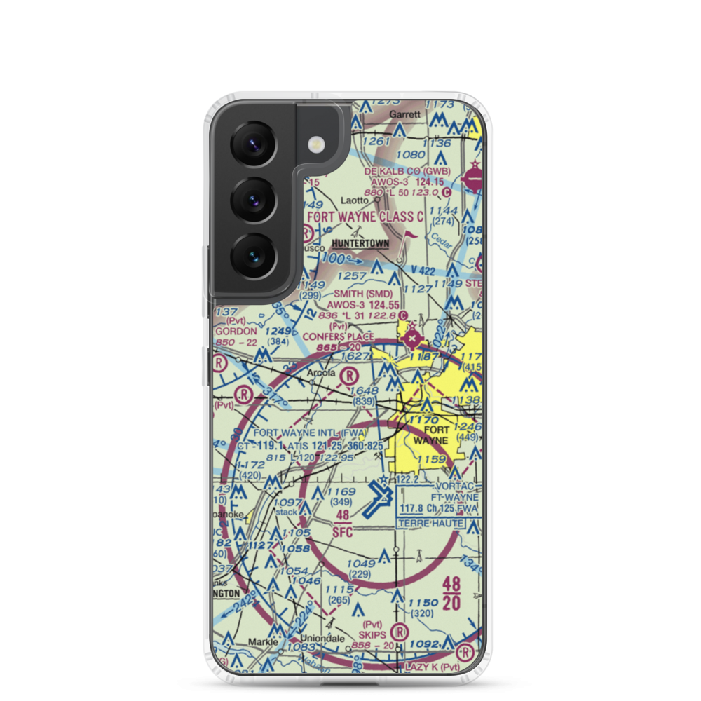Dick's Strip (3II9) VFR Sectional Samsung Case Samsung Galaxy S22 model shown