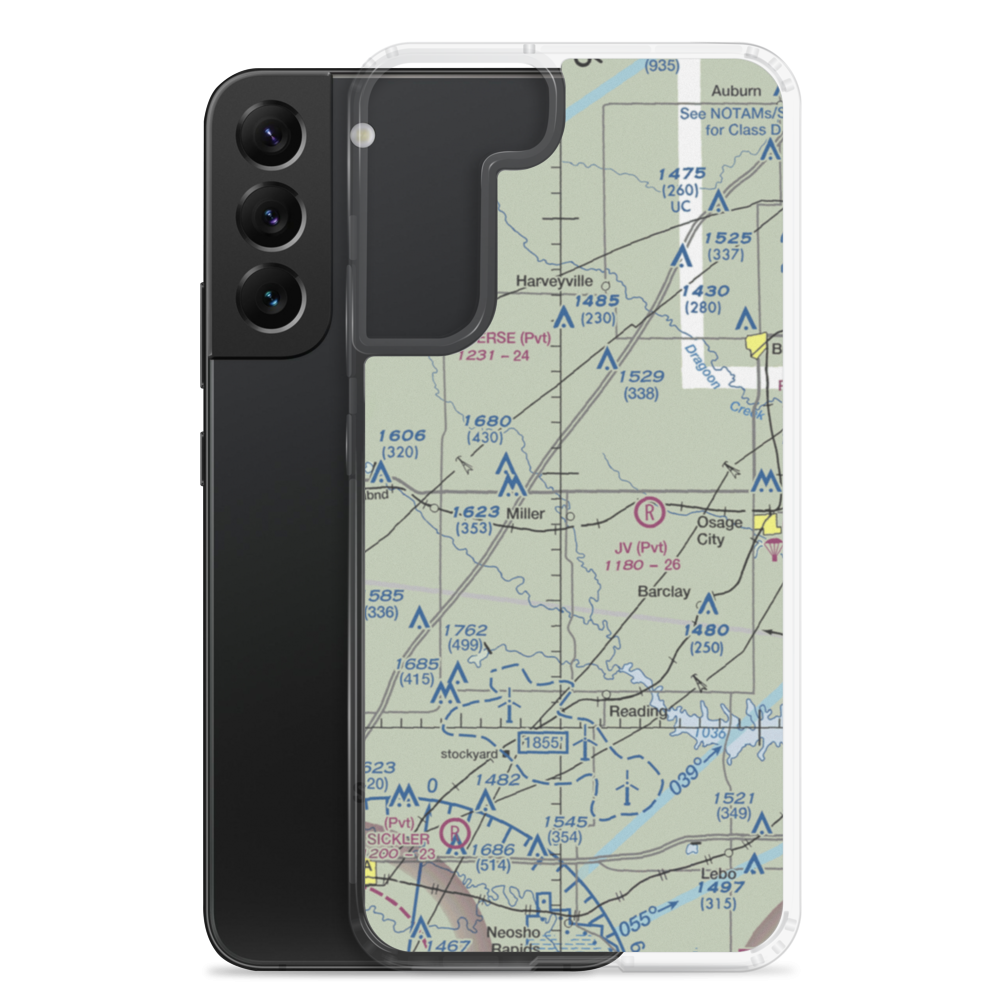 Dickson /Private/ Airport (SN93) VFR Sectional Samsung Case Samsung Galaxy S22 Plus model shown