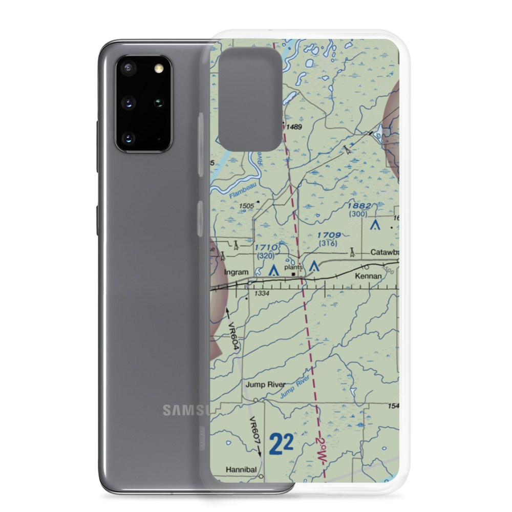 Diderrich Ranch Airport (WS44) VFR Sectional Samsung Case Samsung Galaxy S20 Plus model shown