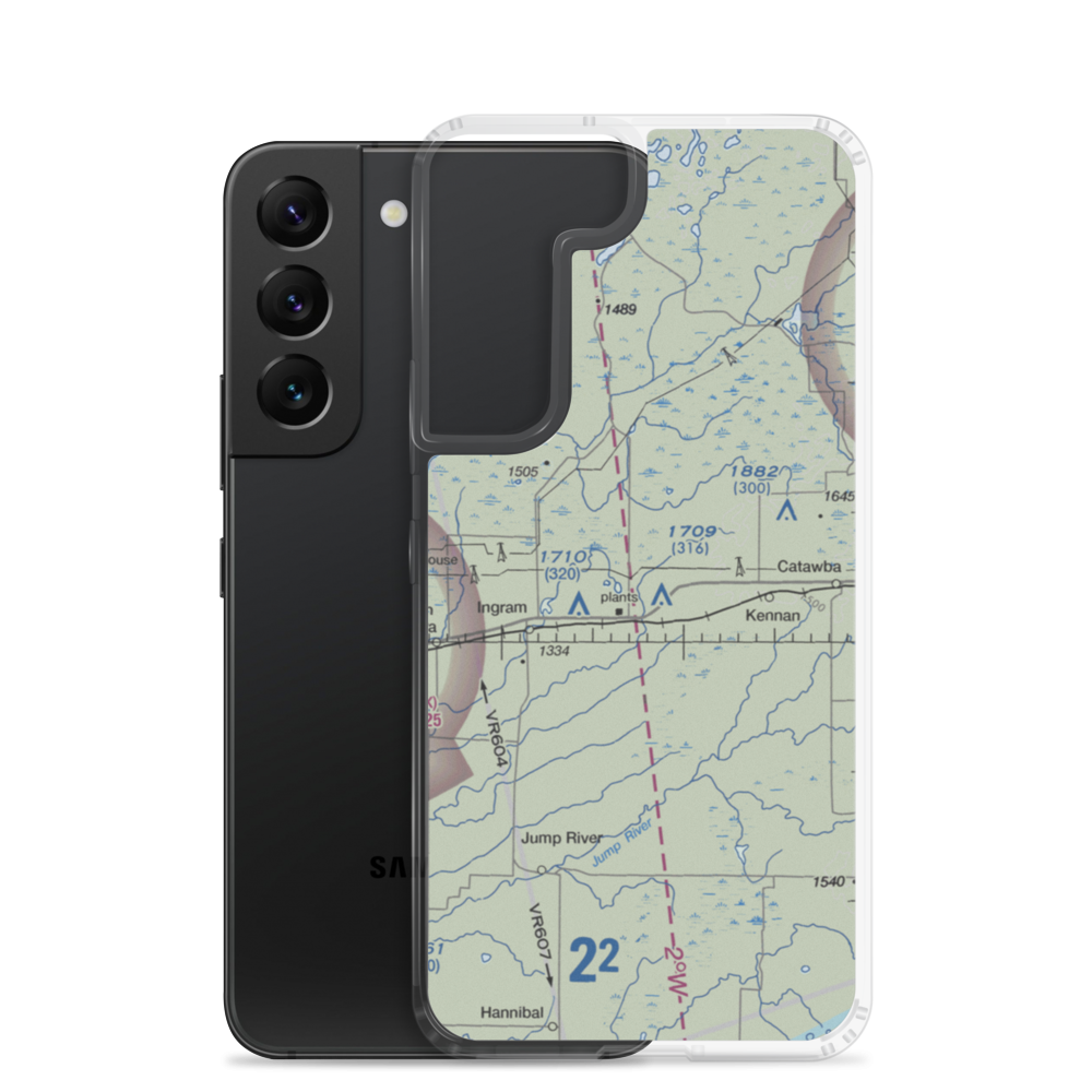Diderrich Ranch Airport (WS44) VFR Sectional Samsung Case Samsung Galaxy S22 model shown
