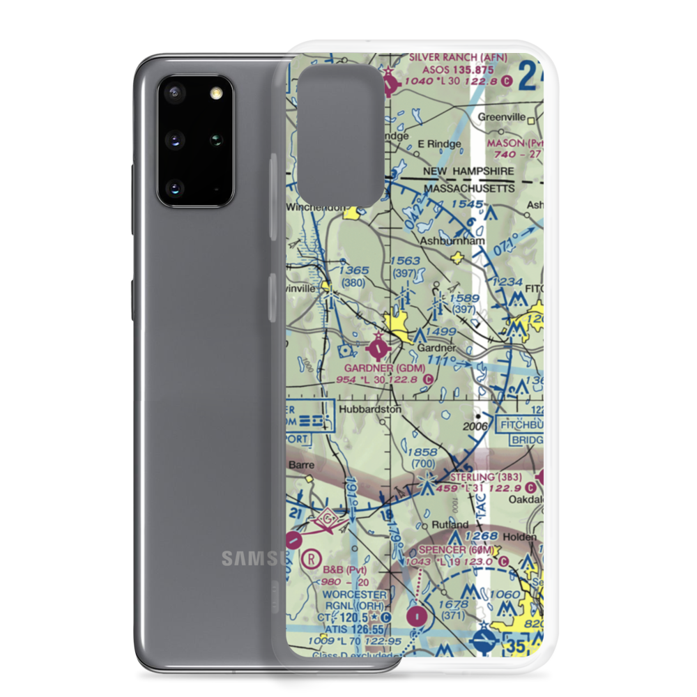 Diesel Dogs Seaplane Base (MA40) VFR Sectional Samsung Case Samsung Galaxy S20 Plus model shown