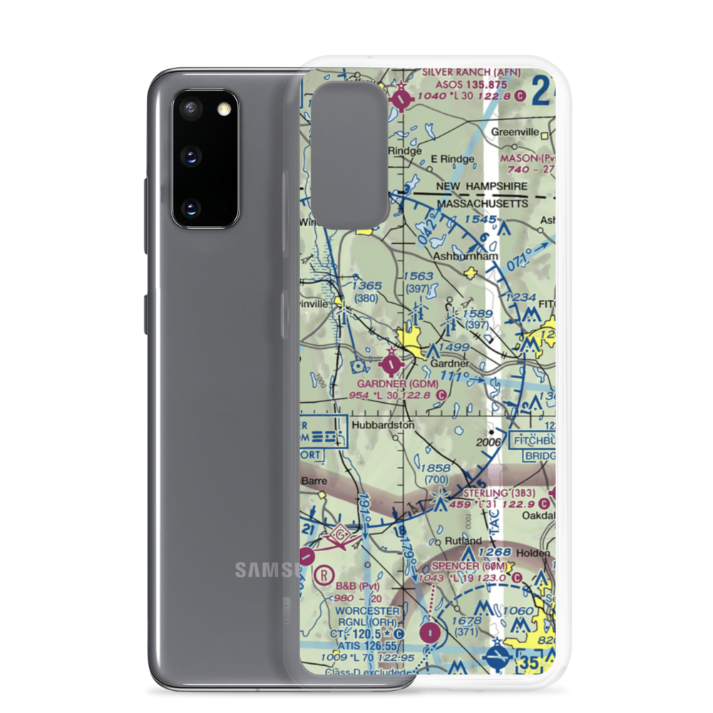 Diesel Dogs Seaplane Base (MA40) VFR Sectional Samsung Case Samsung Galaxy S20 model shown