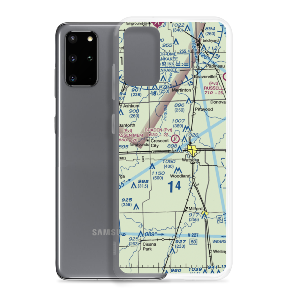 Dietchweiler Airport (IS02) VFR Sectional Samsung Case Samsung Galaxy S20 Plus model shown