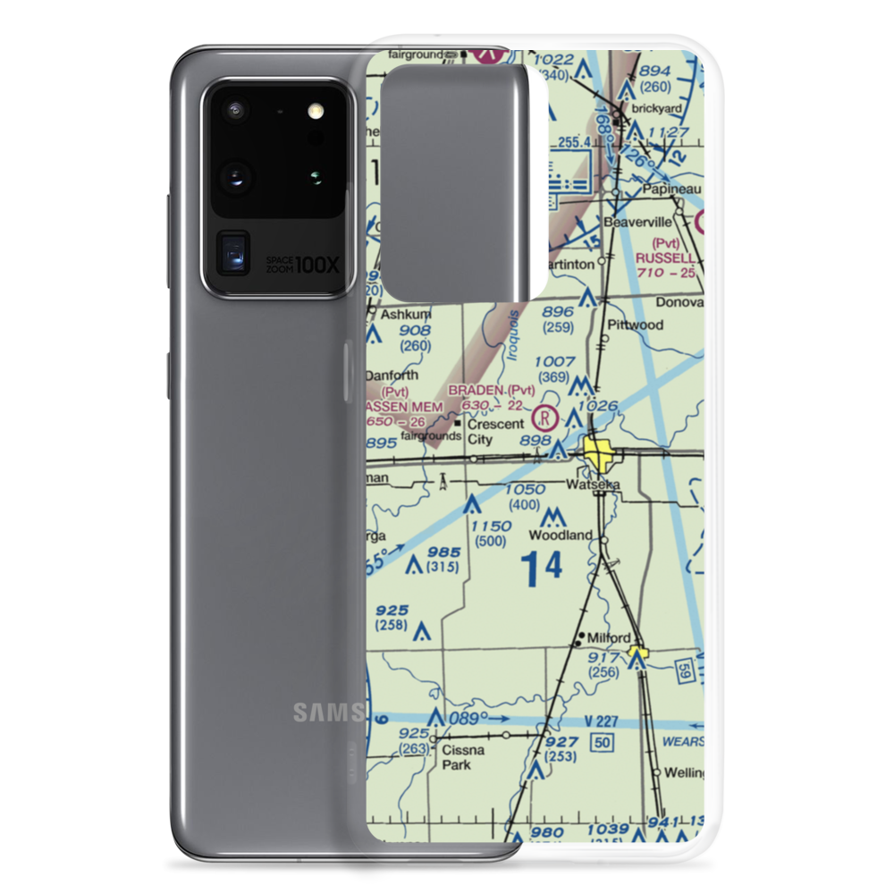 Dietchweiler Airport (IS02) VFR Sectional Samsung Case Samsung Galaxy S20 Ultra model shown
