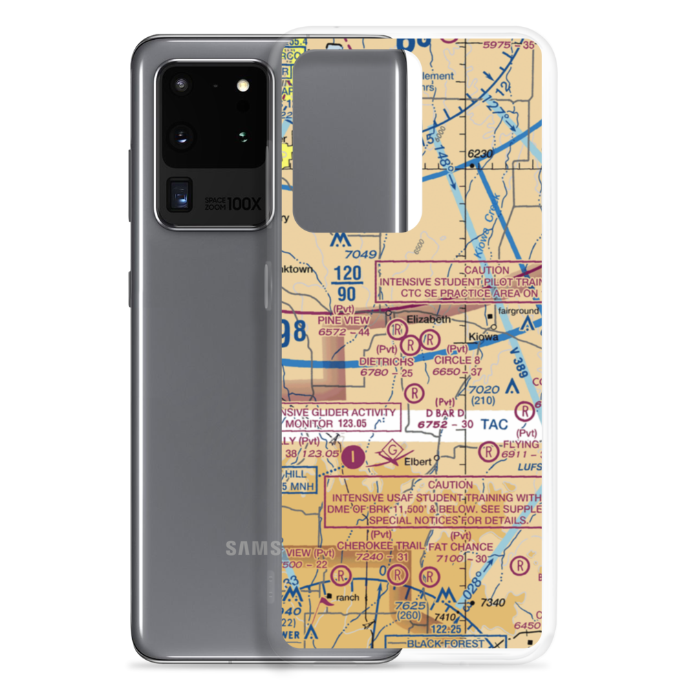 Dietrichs Airport (3CO7) VFR Sectional Samsung Case Samsung Galaxy S20 Ultra model shown