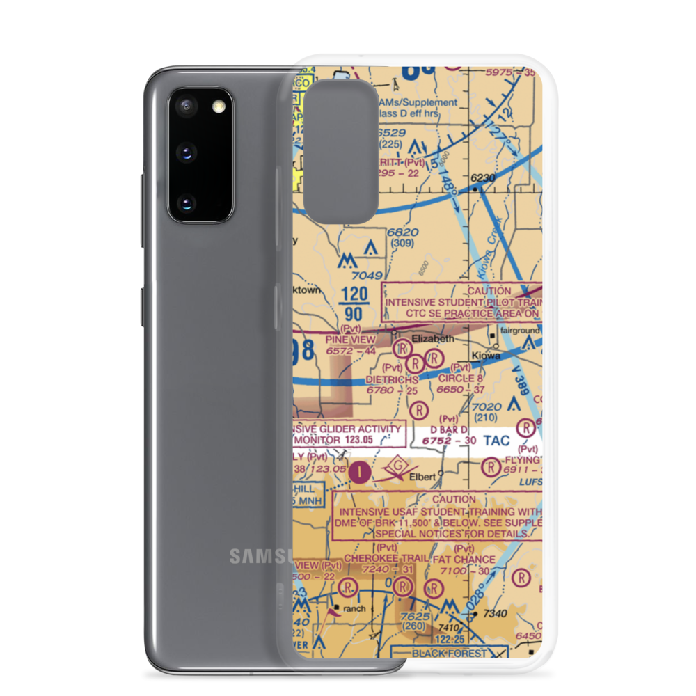 Dietrichs Airport (3CO7) VFR Sectional Samsung Case Samsung Galaxy S20 model shown