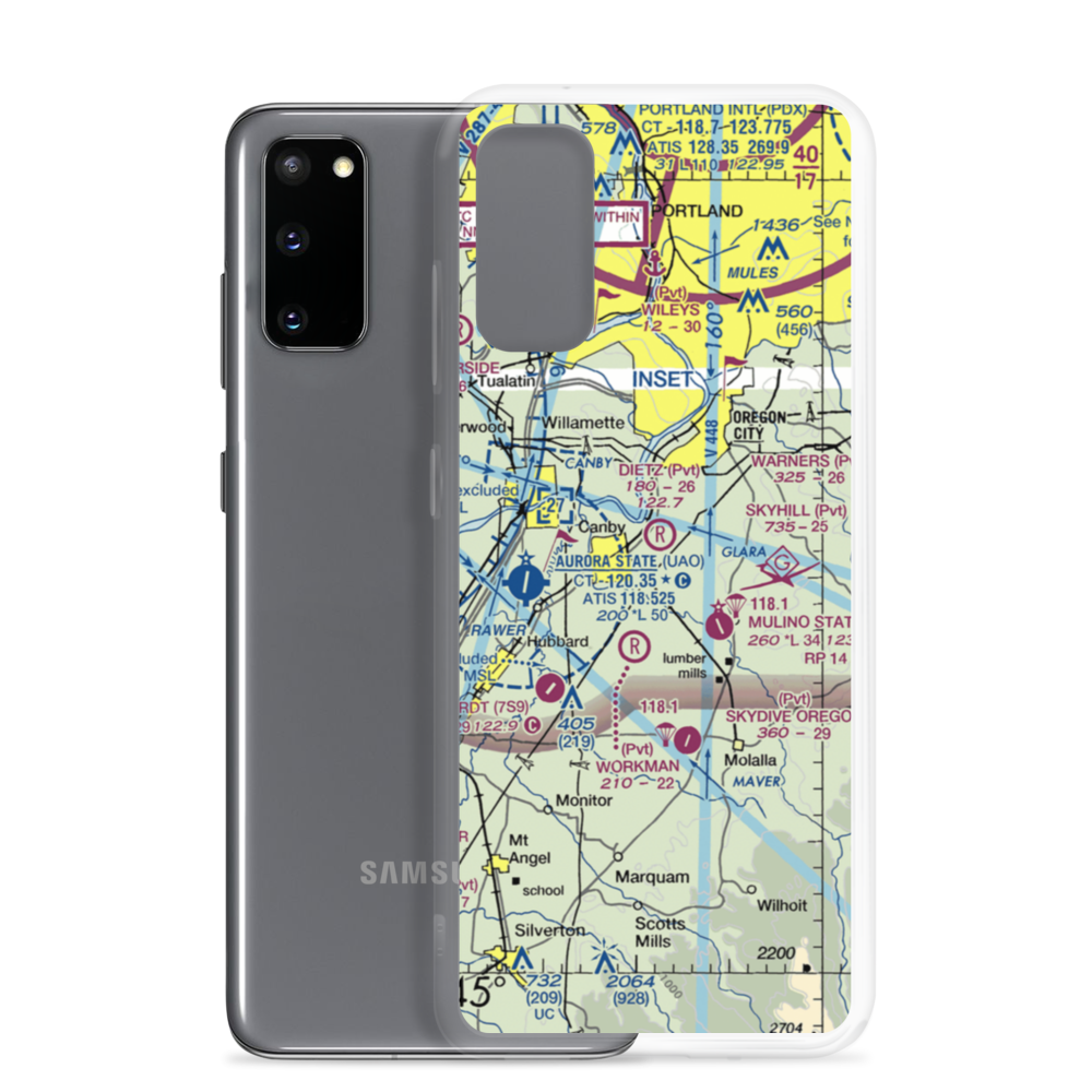 Dietz Airpark (OR40) VFR Sectional Samsung Case Samsung Galaxy S20 model shown