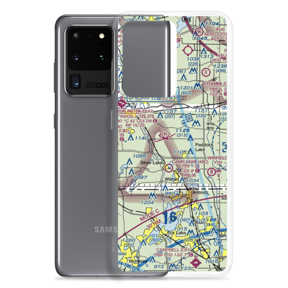Digger Dougs Airport (4WN9) VFR Sectional Samsung Case Samsung Galaxy S20 Ultra model shown