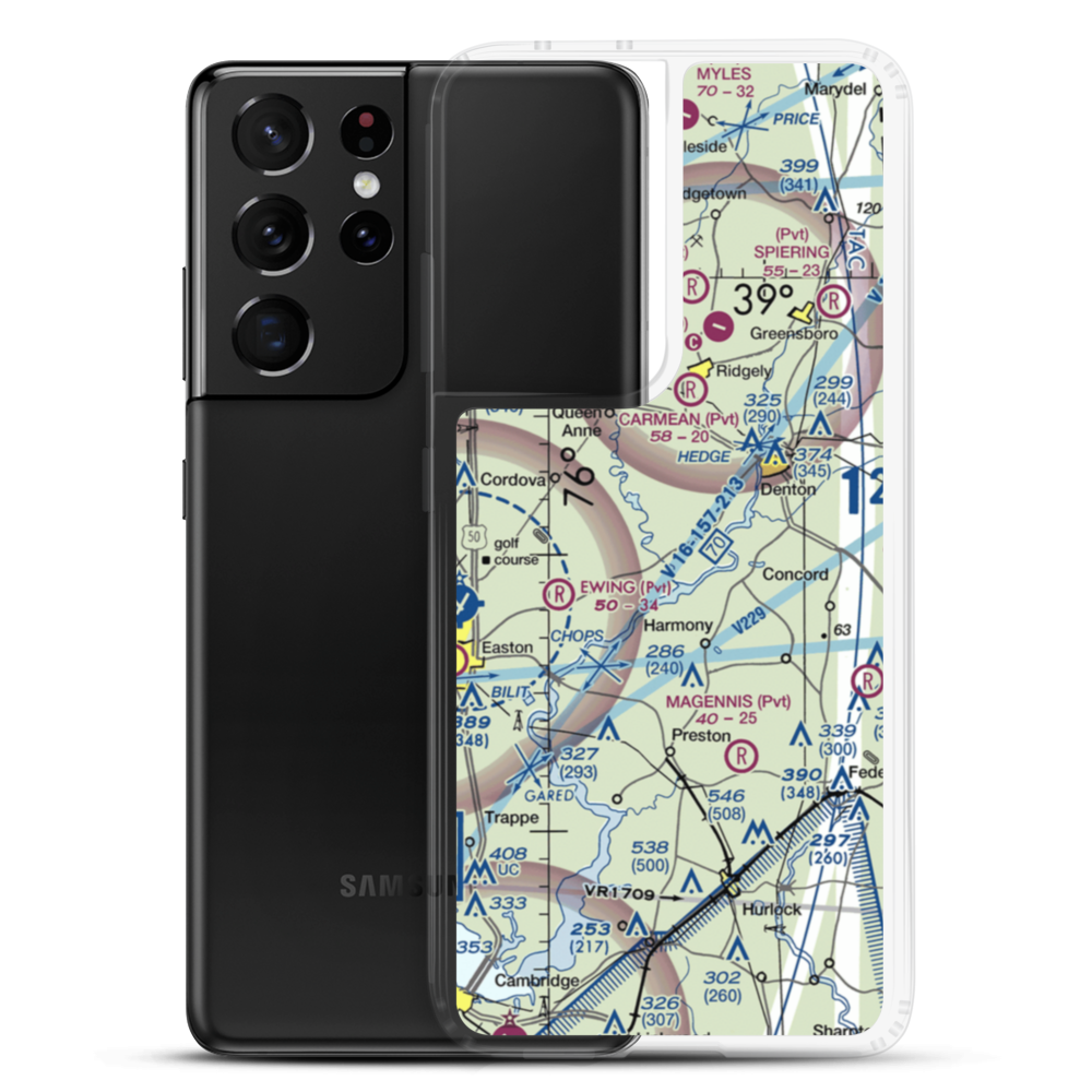 Dileo Field (6MD1) VFR Sectional Samsung Case Samsung Galaxy S21 Ultra model shown