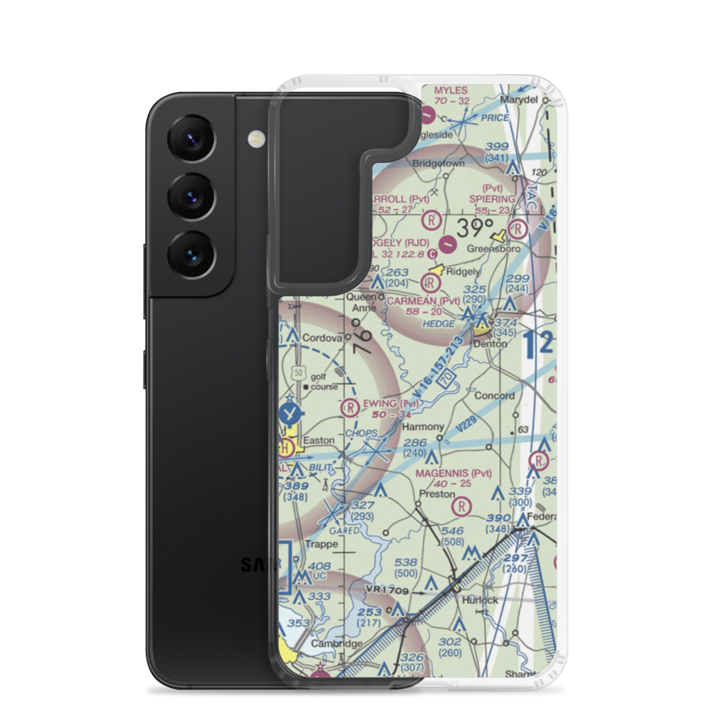 Dileo Field (6MD1) VFR Sectional Samsung Case Samsung Galaxy S22 model shown