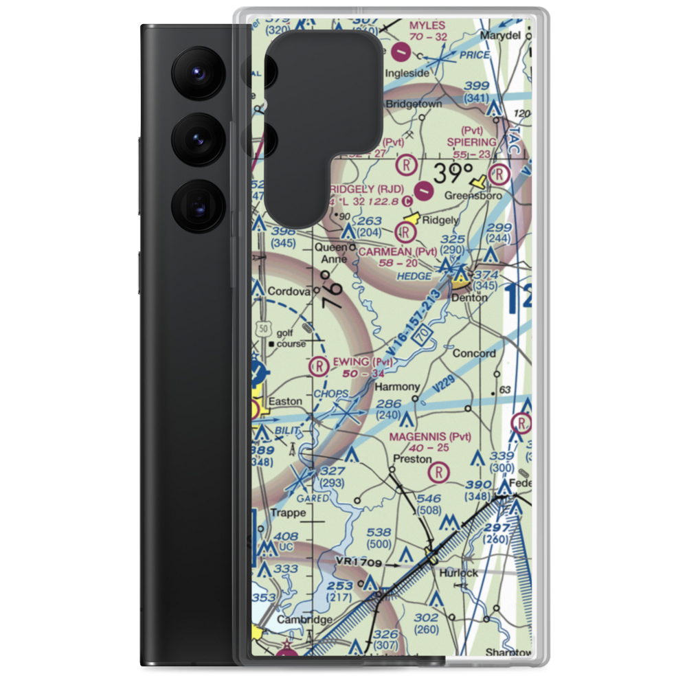 Dileo Field (6MD1) VFR Sectional Samsung Case Samsung Galaxy S22 Ultra model shown