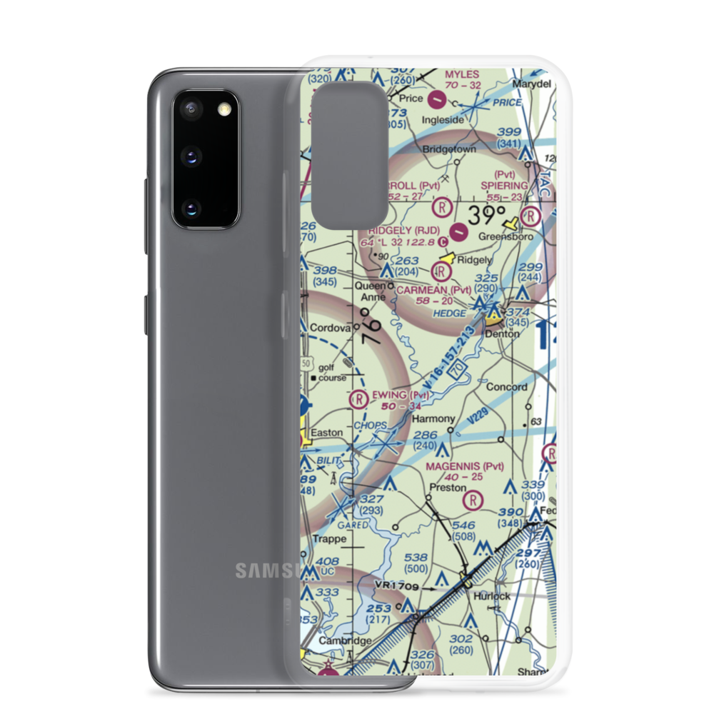 Dileo Field (6MD1) VFR Sectional Samsung Case Samsung Galaxy S20 model shown