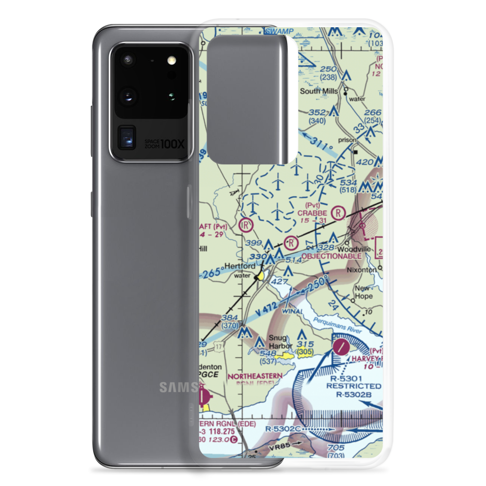 Dillard Airport (54NC) VFR Sectional Samsung Case Samsung Galaxy S20 Ultra model shown