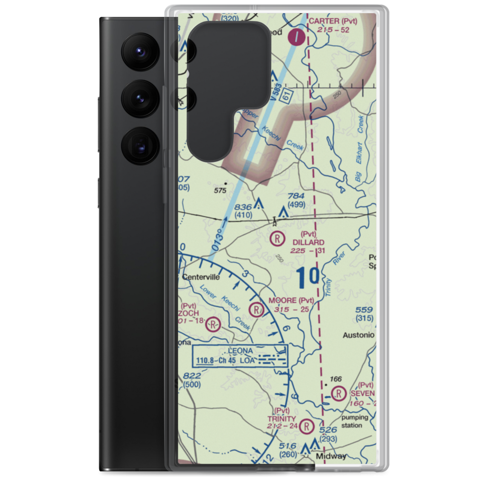 Dillard Ranch Airport (TE01) VFR Sectional Samsung Case Samsung Galaxy S22 Ultra model shown