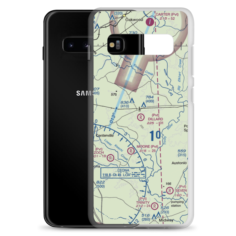 Dillard Ranch Airport (TE01) VFR Sectional Samsung Case Samsung Galaxy S10+ model shown