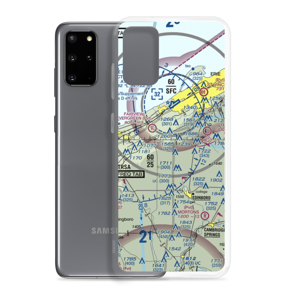 Dillen Personal Airport (PA02) VFR Sectional Samsung Case Samsung Galaxy S20 Plus model shown