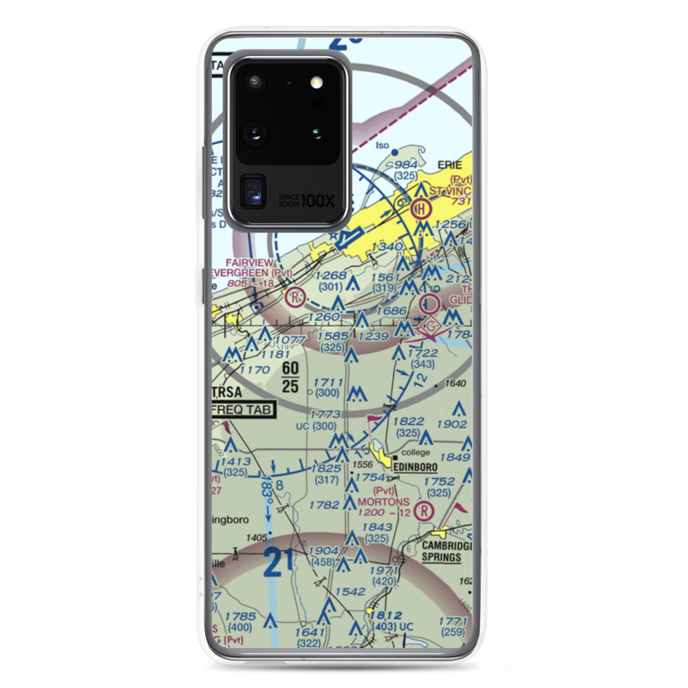 Dillen Personal Airport (PA02) VFR Sectional Samsung Case Samsung Galaxy S20 Ultra model shown