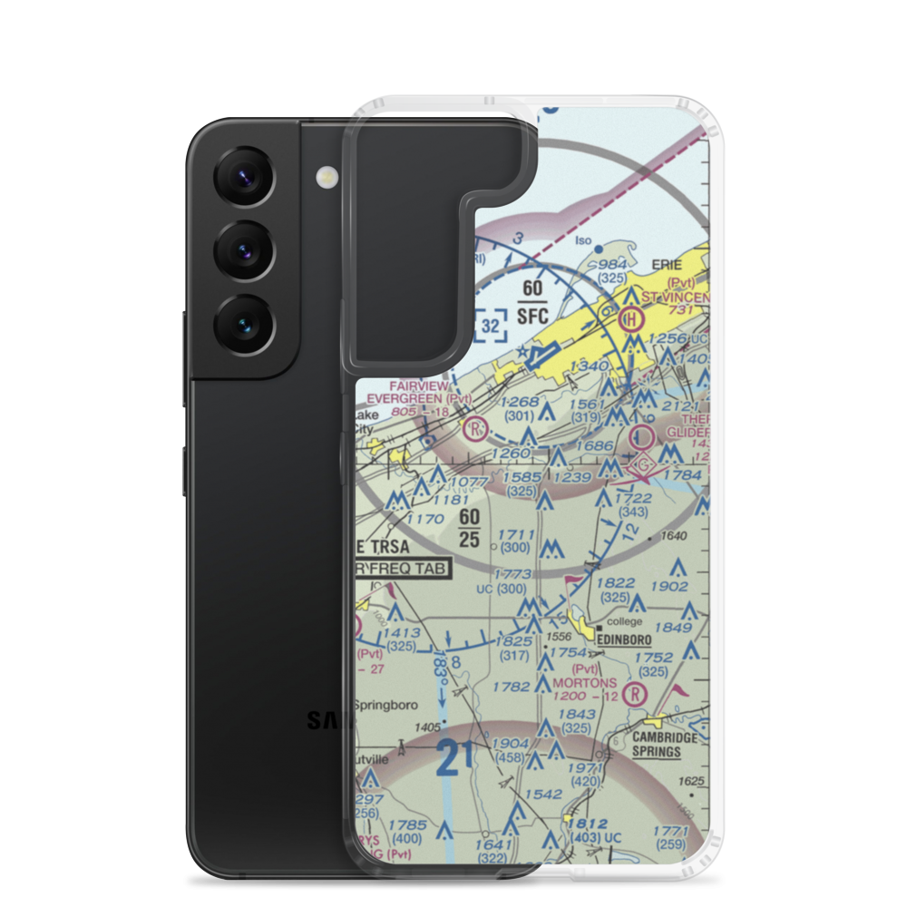 Dillen Personal Airport (PA02) VFR Sectional Samsung Case Samsung Galaxy S22 model shown