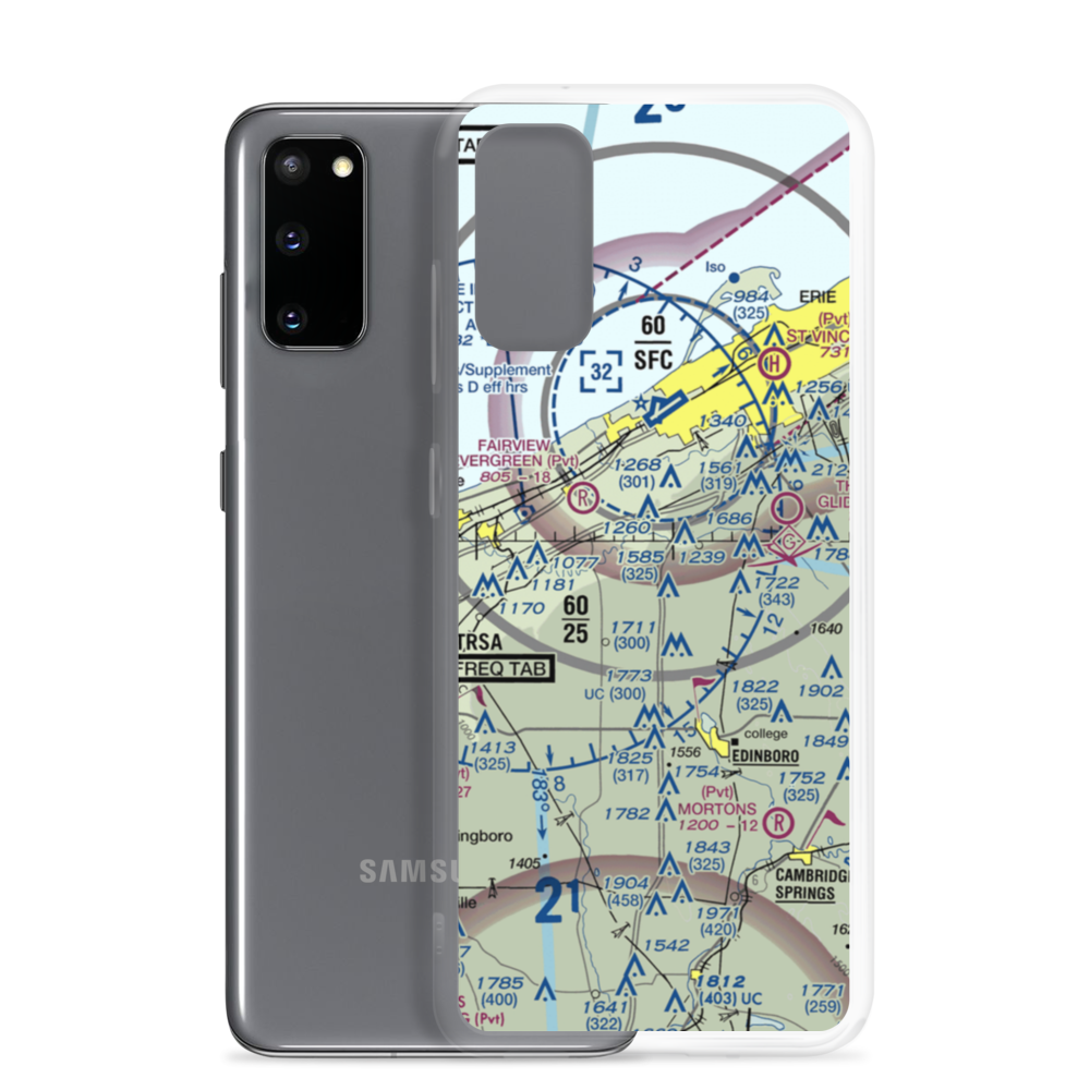 Dillen Personal Airport (PA02) VFR Sectional Samsung Case Samsung Galaxy S20 model shown
