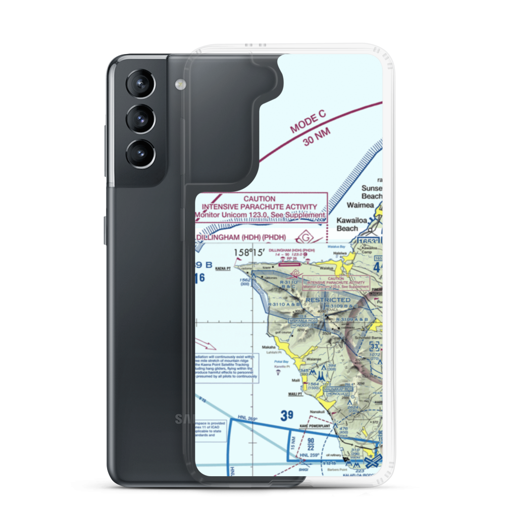 Dillingham Airfield (HDH) VFR Sectional Samsung Case Samsung Galaxy S21 model shown