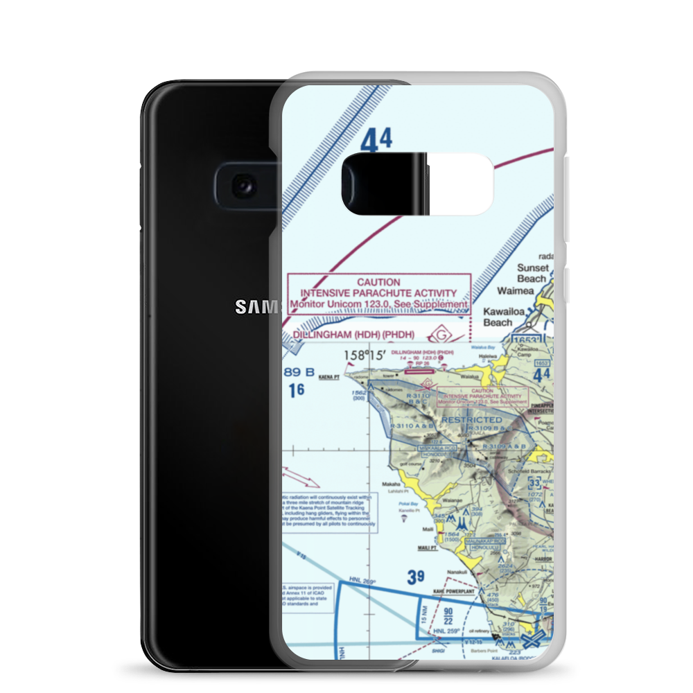 Dillingham Airfield (HDH) VFR Sectional Samsung Case Samsung Galaxy S10e model shown