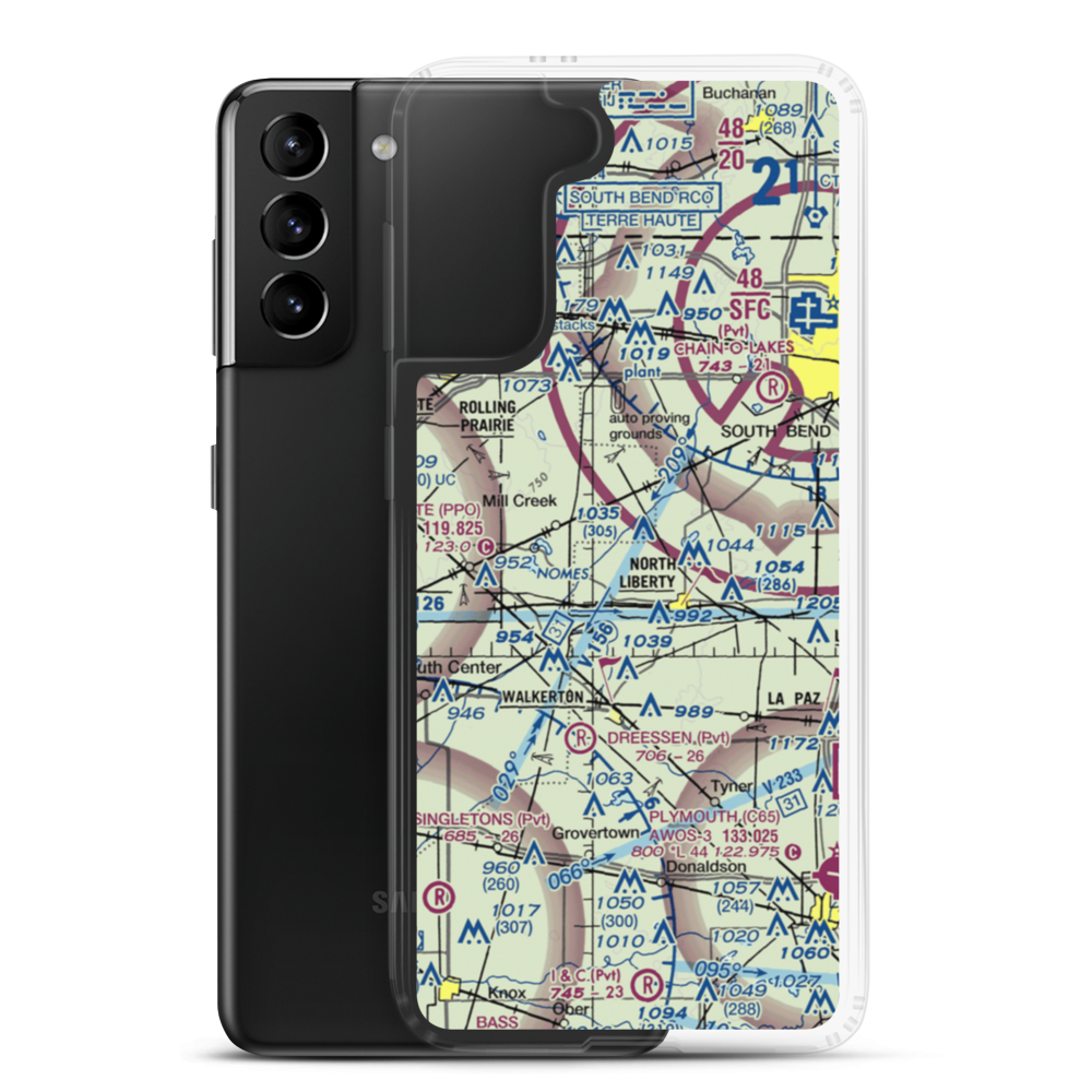 Dillon Airport (9II3) VFR Sectional Samsung Case Samsung Galaxy S21 Plus model shown